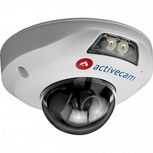 Миниатюрная купольная вандалозащищенная IP-камера ActiveCam AC-D4121IR1 v2 2.8